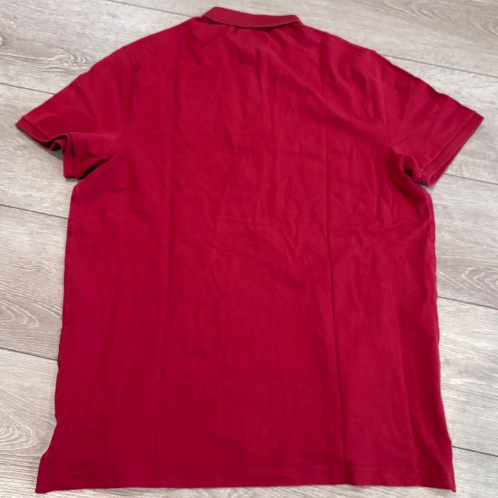 Abercrombie & Fitch Polo Shirt Mens XXL Red Stretch Relaxed Preppy Casual New - Picture 7 of 7